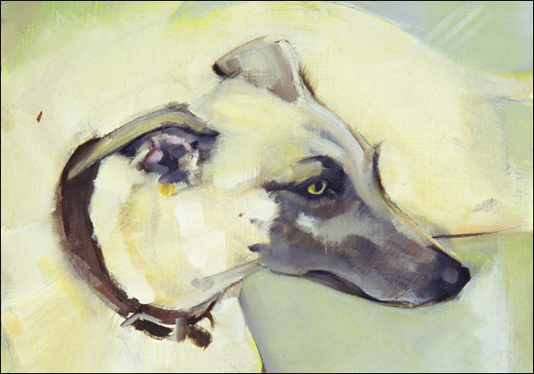 “Walter” (detail), © 2006 Sally Muir, oil on board (Private Collection/The Bridgeman Art Library)