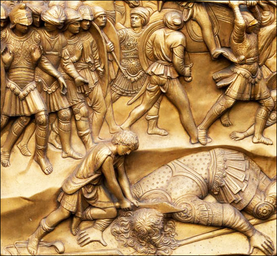 David and Goliath (detail)