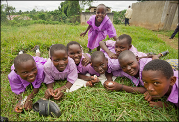 Students at New Life School in Uganda (Doug Henderson)